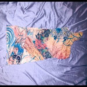 Ed Hardy one shoulder mini dress